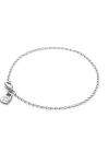 PULSERA CON ESLABONES OBALADOS BAÑADA EN PLATA DE LEY Pulsera