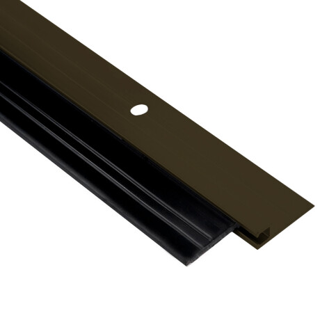 Zócalo de aluminio con goma 80cm MARRON