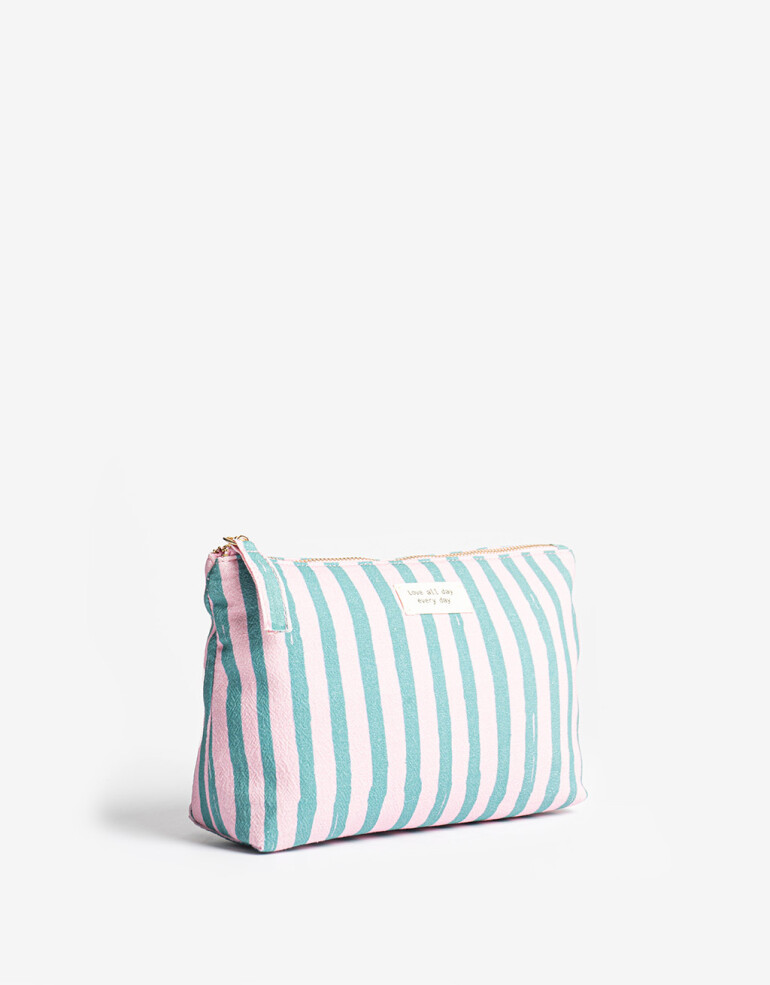 Porta Cosméticos Portacosméticos De Material Reciclado - Estampado Rayas