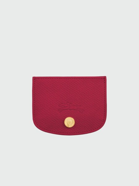 Longchamp- Tarjetero de Cuero, ÉPURE Magenta