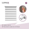 Cortina Roller Zebra Simple Lumax 1.4 X 1.6m Gran Calidad Gris