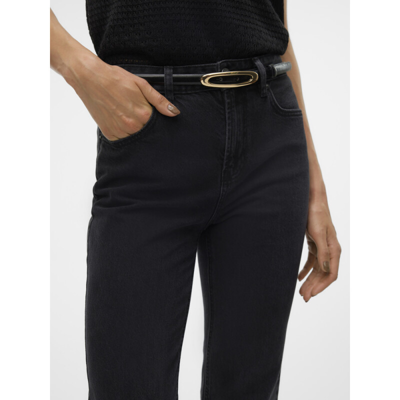 VMTESSA HR STRAIGHT JEANS LI134 GA NOOS BLACK DENIM