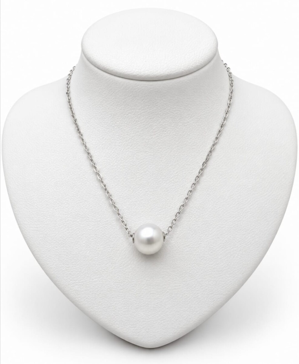 Cadena con colgante perla de cultivo 