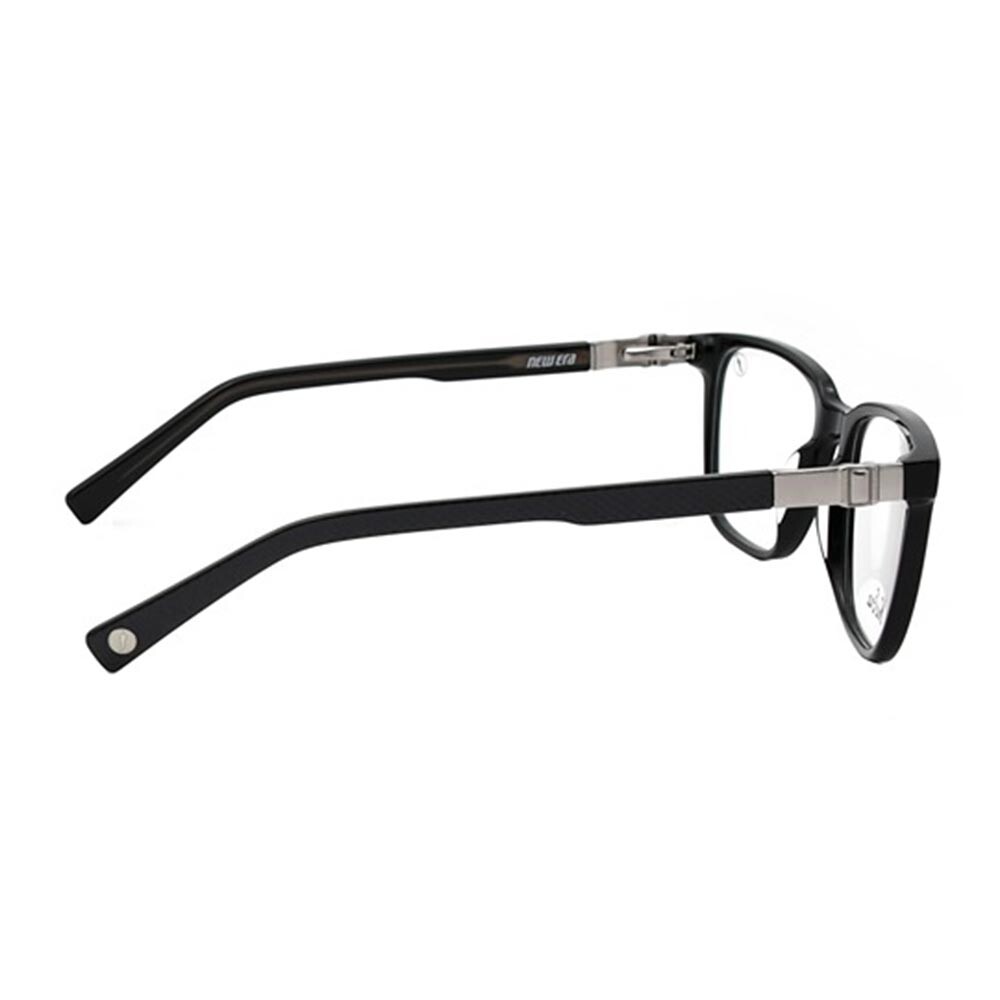 Lentes De Vista De Acetato Cuadrado New Era Negro/Gris