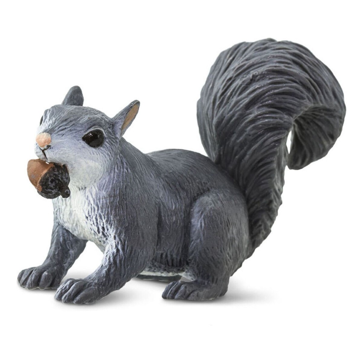 Figura Safari Ardilla Gris Juguete Muñeco Infantil Animal 