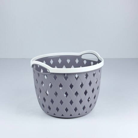 Canasto Organizador Multiuso Circular M–Gris Canasto Organizador Multiuso Circular M–Gris