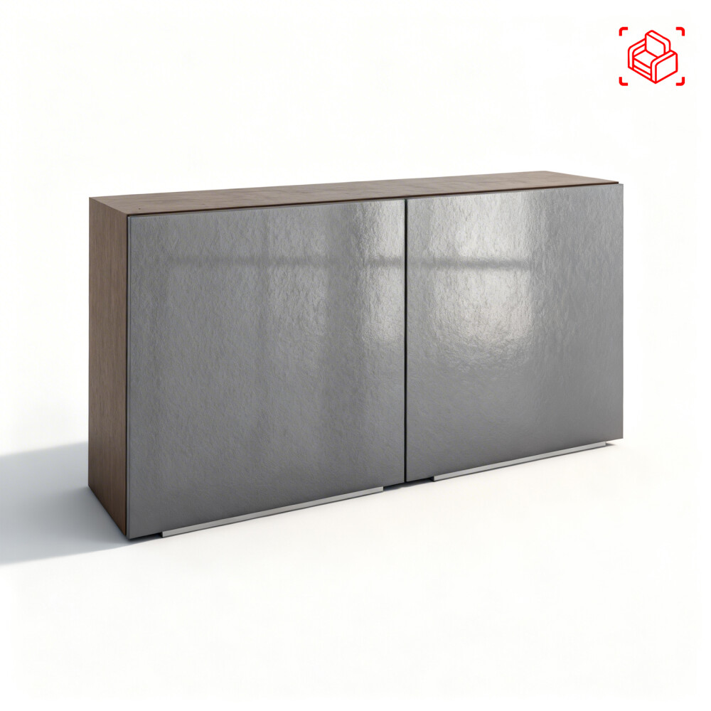 AEREO 120 CM MDP-Y-VIDRIO BLANCO LUX