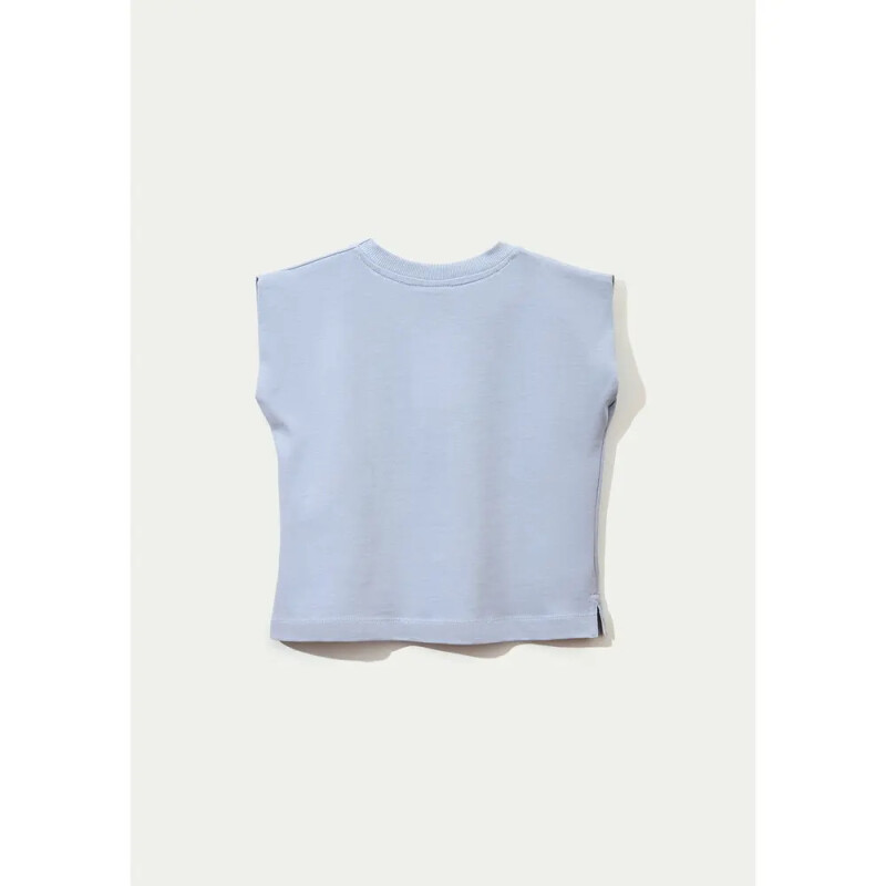 BLUSA SM FEM AZUL CLARO