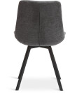 Silla de comedor HYGUM giratoria gris/negro Silla de comedor HYGUM giratoria gris/negro