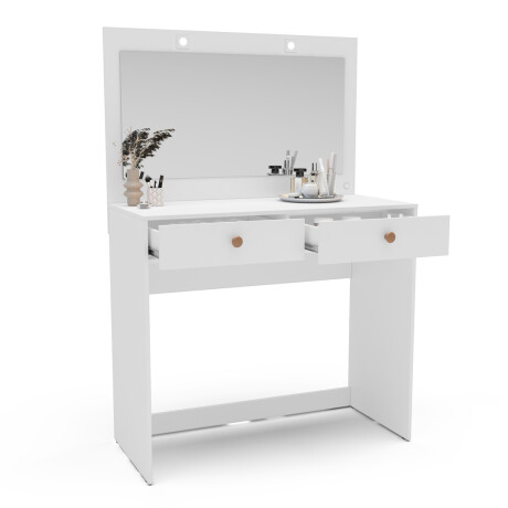 TOCADOR VALENCIA CON ESPEJO Y LUZ LED BLANCO