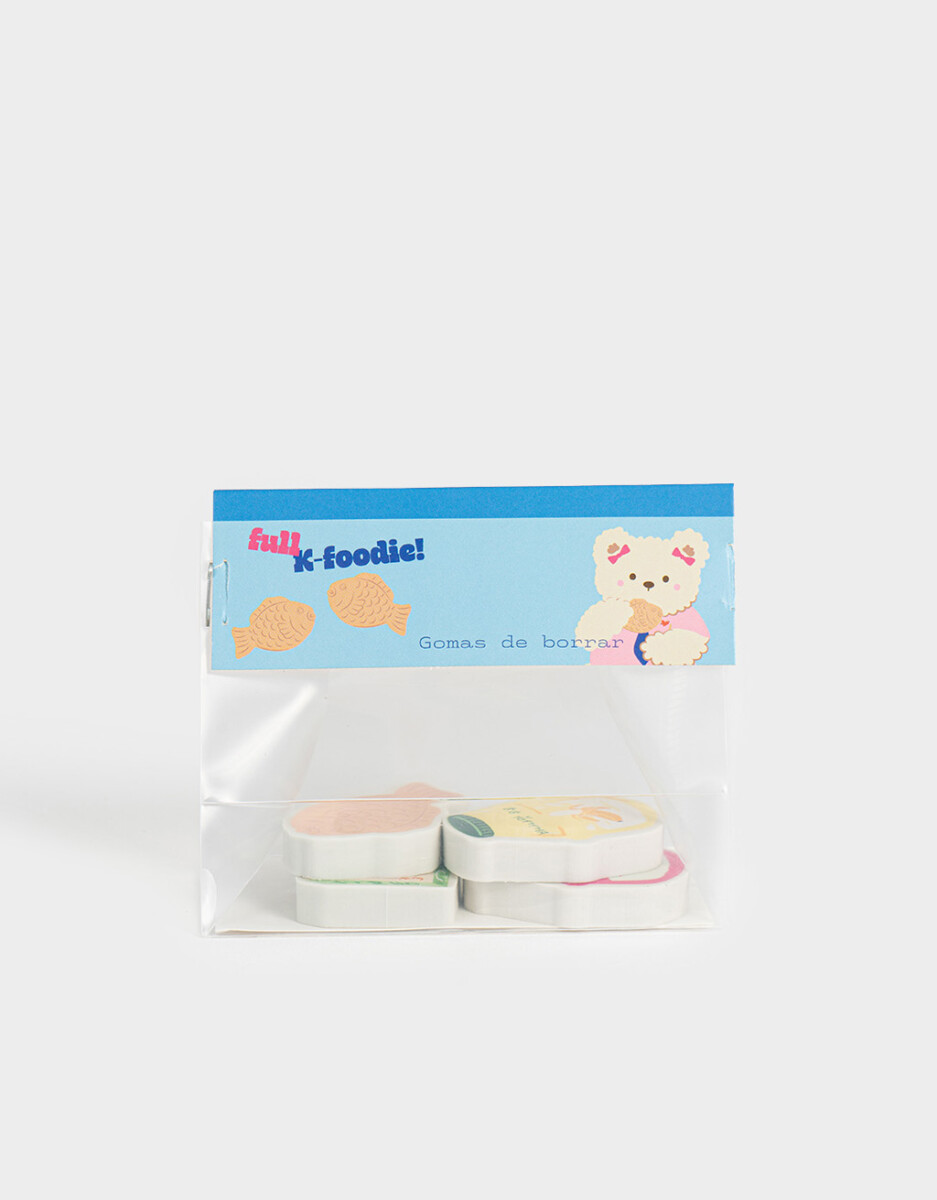 Set De Gomas De Borrar Korean Food 