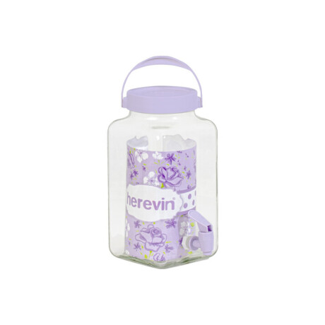 DISPENSADOR VIDRIO HEREVIN 3LTS C/CANILLA SOFT PURPLE DISPENSADOR VIDRIO HEREVIN 3LTS C/CANILLA SOFT PURPLE