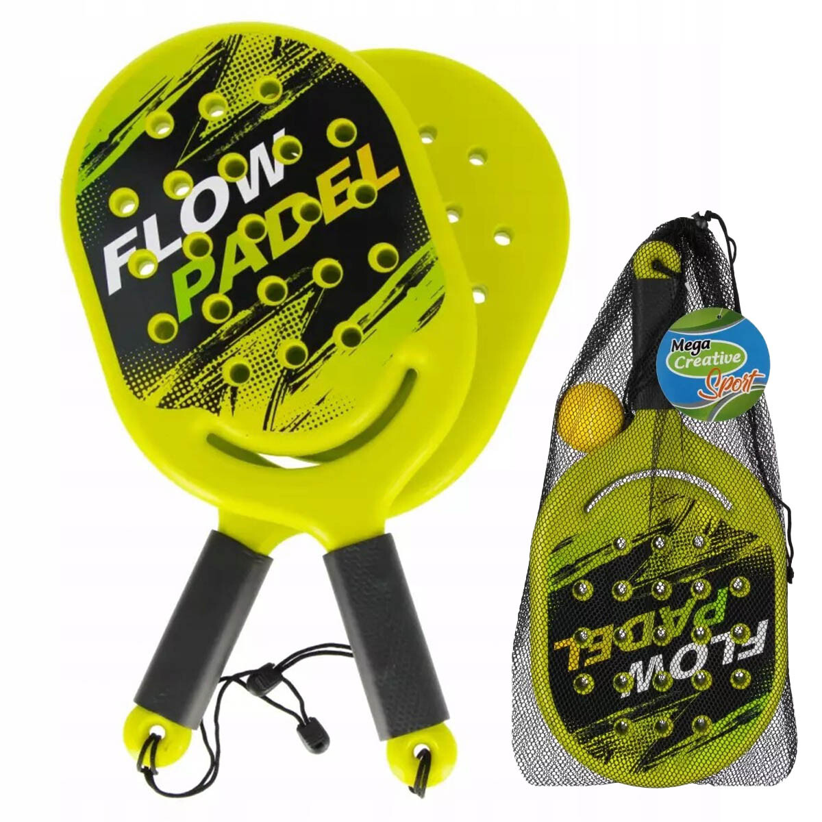 Set 2 Paletas Playeras + Pelota Playa C/Red Paddle 