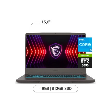 Notebook MSI Thin 15,6' FHD 512GB / 16GB RAM I5-13420H RTX3050 W11 Notebook MSI Thin 15,6' FHD 512GB / 16GB RAM I5-13420H RTX3050 W11
