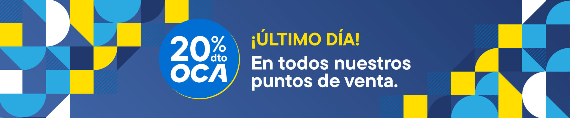 Ultimo día! 20% OCA