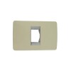 PLACA CON BASTIDOR 1 MODULO MARFIL SLIM PLACA CON BASTIDOR 1 MODULO MARFIL SLIM