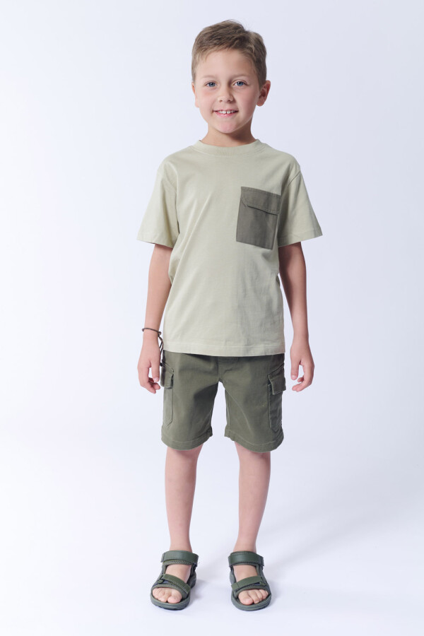 Bermuda cargo bolsillo Verde