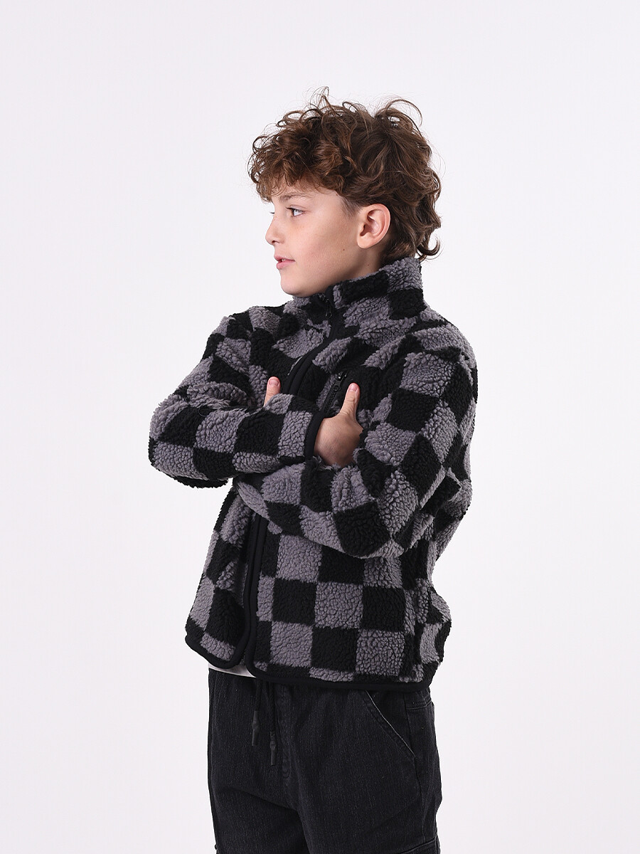 CAMPERA CHECKS - NEGRO 