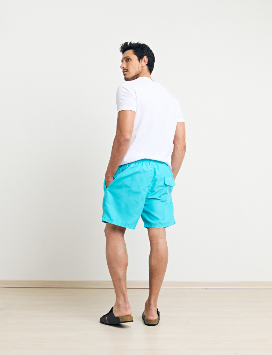 450625 SHORT HARRINGTON LABEL Turquesa