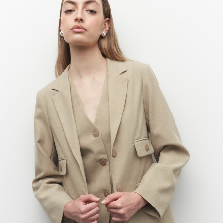 BLAZER FIONT Beige Melange