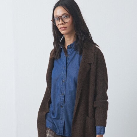 CARDIGAN BELORA Chocolate