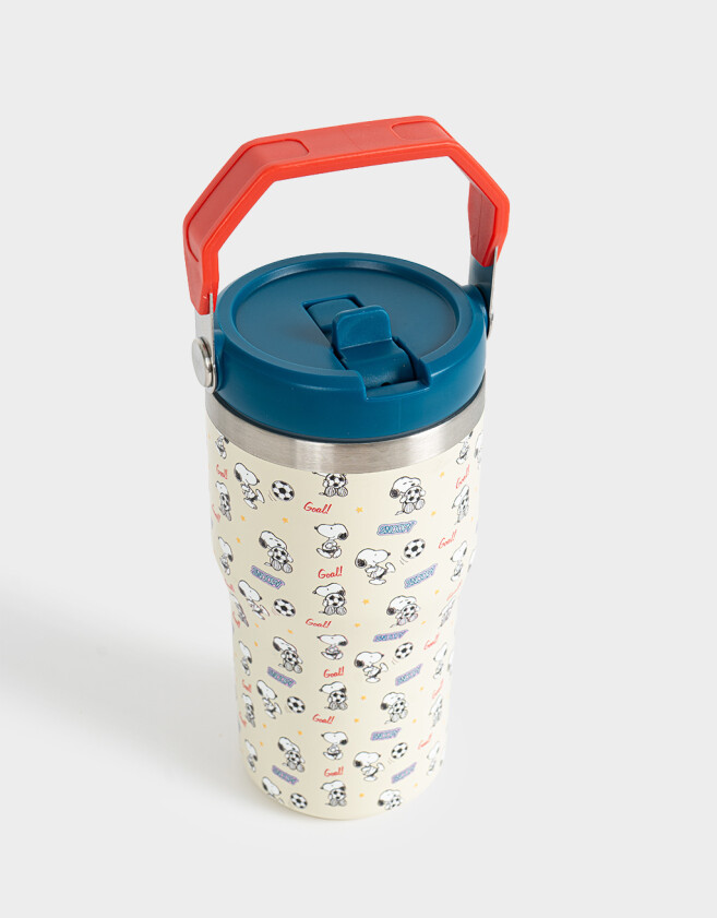Artículos cocina Vaso Metálico Snoopy Mundial - Blanco Crudo