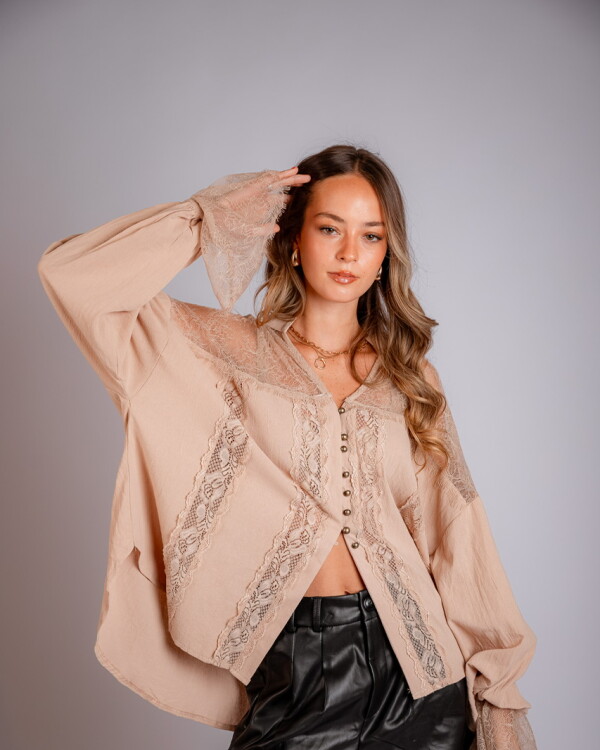 Camisa Viena beige