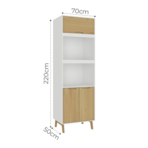 Mueble Alacena Multiusos de Cocina Bajo Mesada con Módulos para Microondas en MDP - Madera - Línea Melilla - Blanco Mueble Alacena Multiusos de Cocina Bajo Mesada con Módulos para Microondas en MDP - Madera - Línea Melilla - Blanco