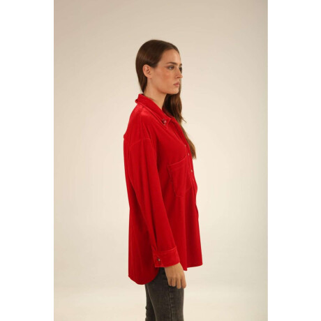 Camisa Bimba Velvet Rojo