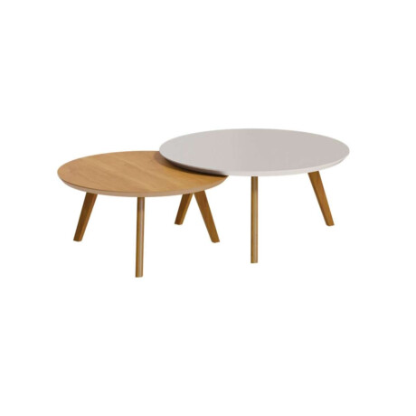Mesa de Centro Classic Li­nea Manhattan Blanco/Natural