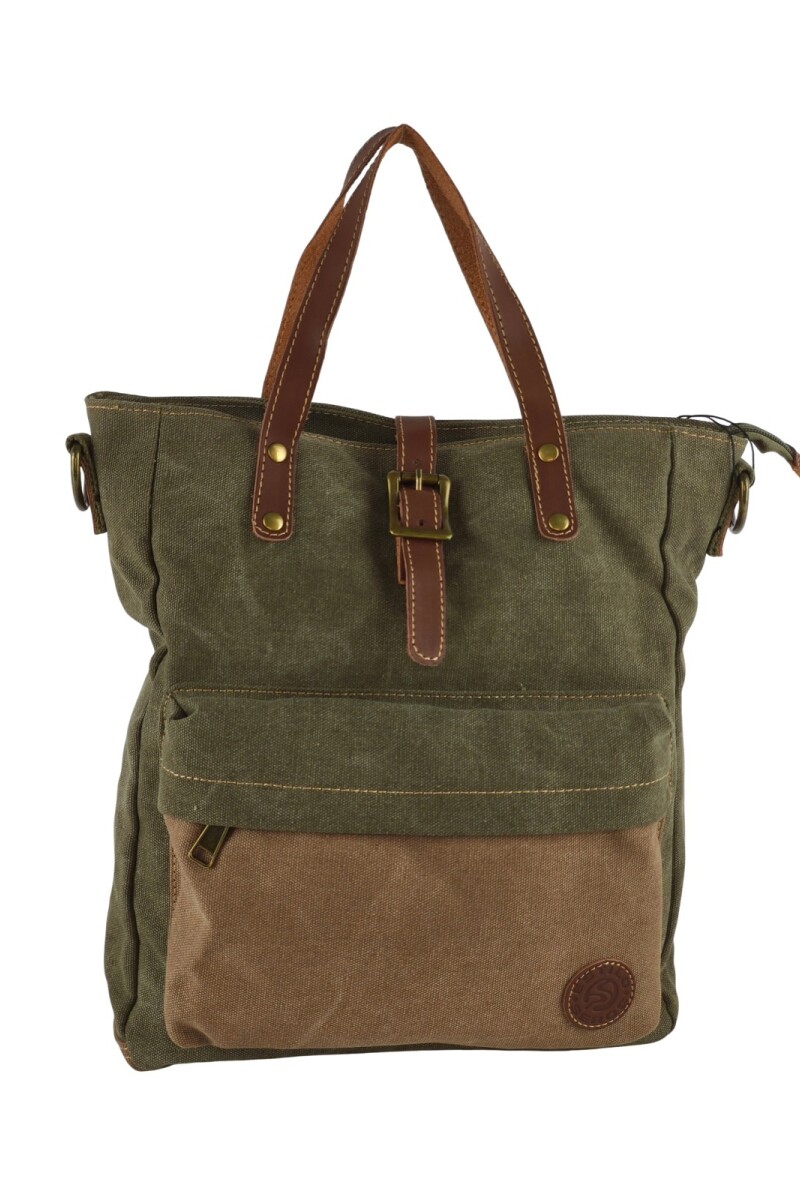 Bolso matera de lona Verde