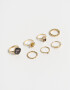 Sets Anillos Flores atrapadas Sets De Anillos - Dorado