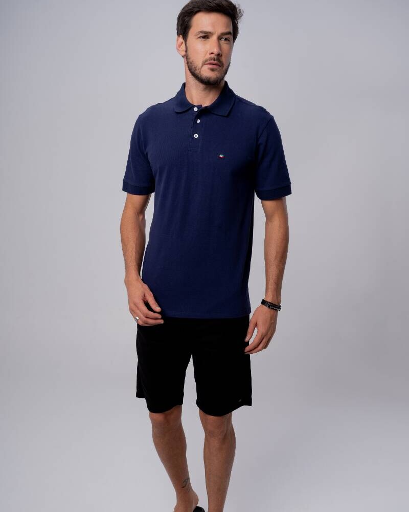 REMERA POLO Azul marino