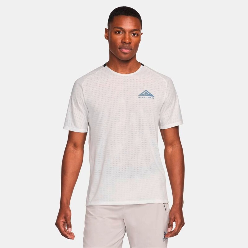 Camiseta Nike Dri-Fit Solar Chase Top de Hombre Blanco