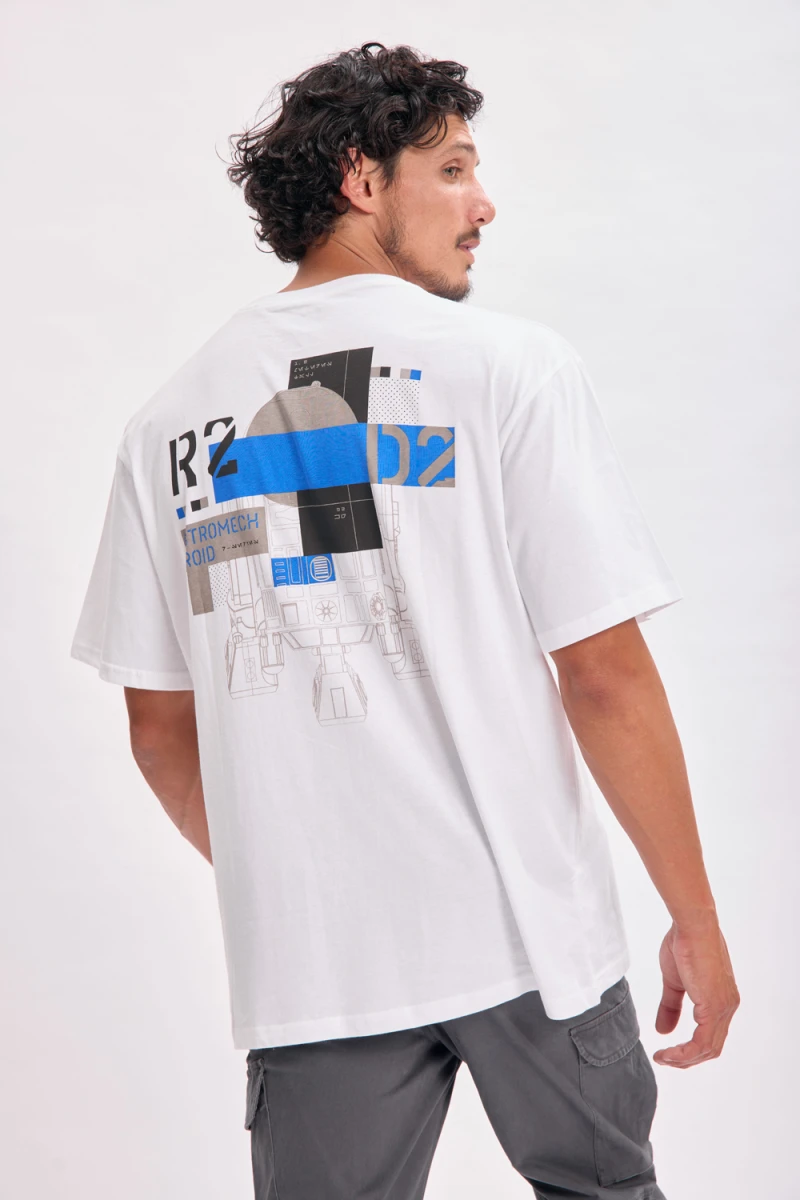 Remera oversize Star Wars Blanco