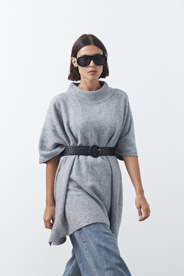 PONCHO DORIEL Gris Melange