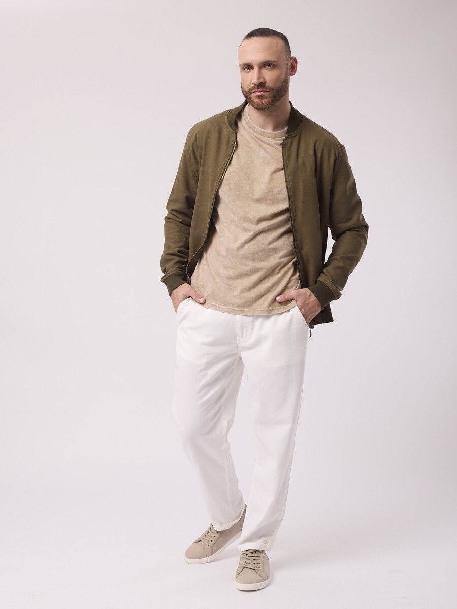 Pantalon lino - crudo 