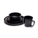 PLATO DE MESA D27CM PRAGA BORDE RECTO NEGRO PLATO DE MESA D27CM PRAGA BORDE RECTO NEGRO