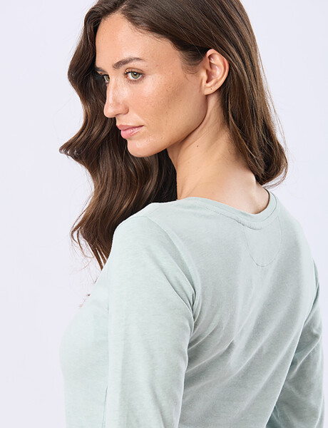 REMERA LISA DE ALGODÓN Verde