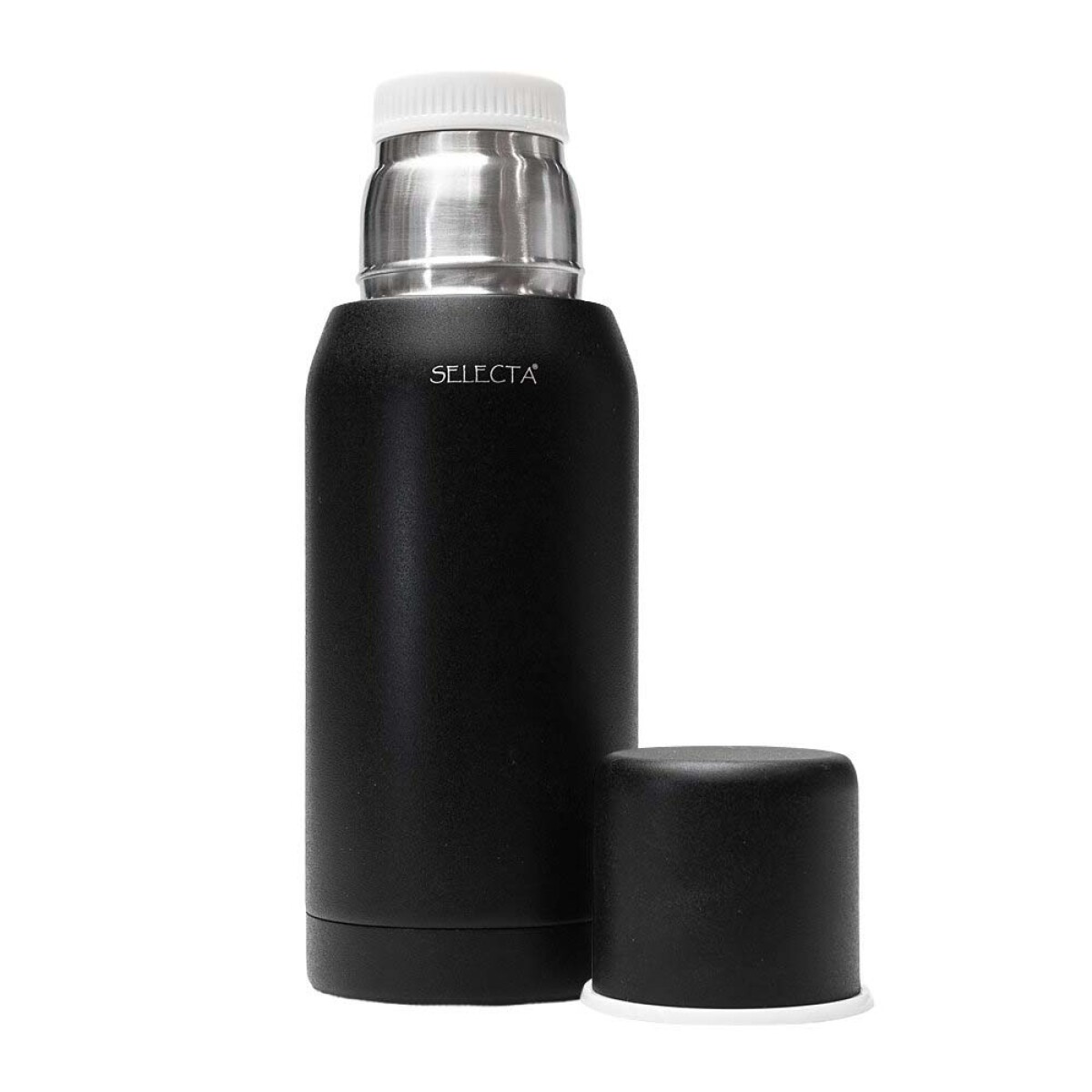 Termo Bala Aqua Acero Inox Doble Pared 750Ml 24Hs Frío Calor - Negro 