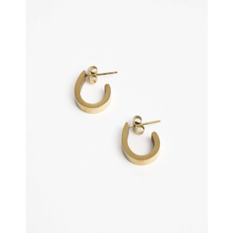 Aros Argollas Metal Dorado