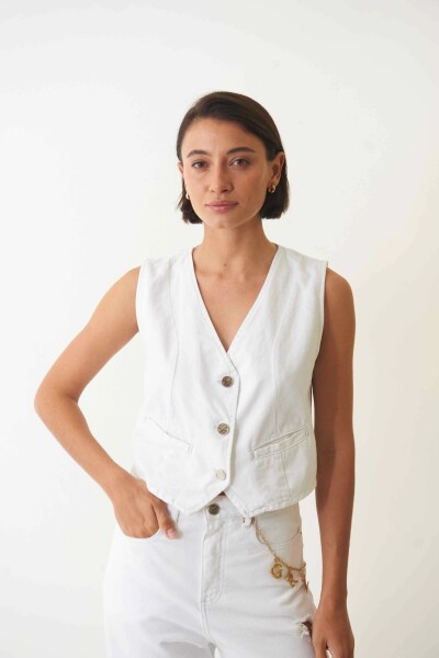 CHALECO AURA Blanco
