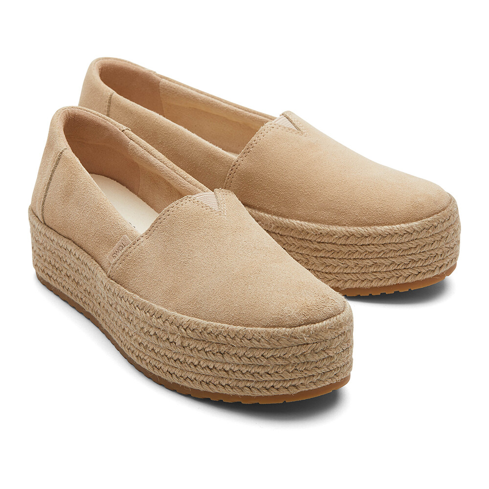 Alpargatas Oatmeal Suede Wm Valcia Esp Mujer Natural