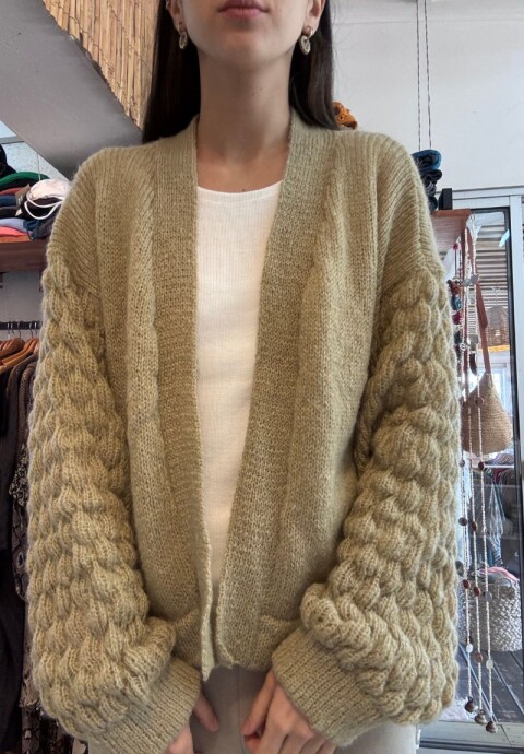Saco medio Beige
