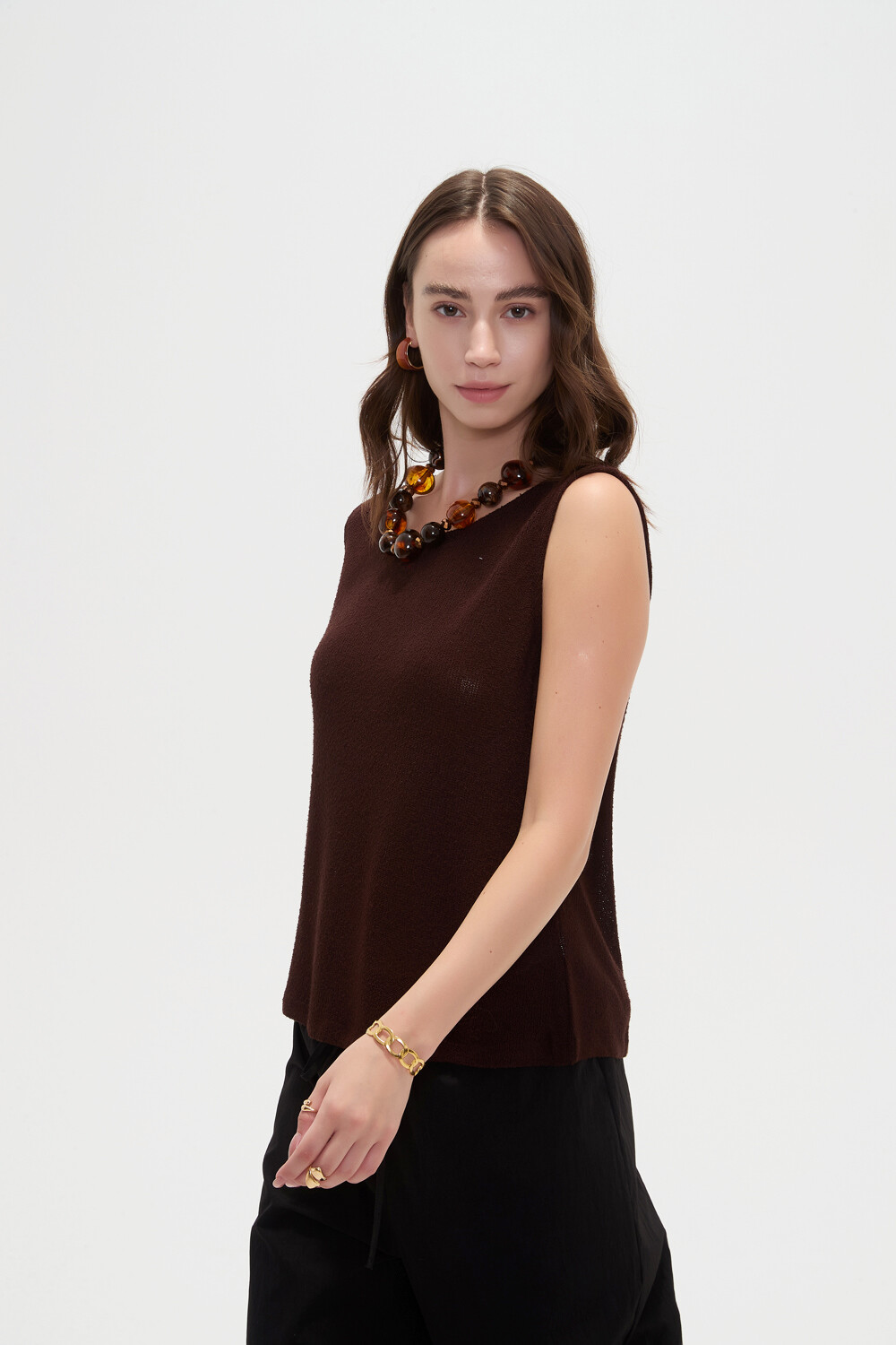 Musculosa Ikat Chocolate
