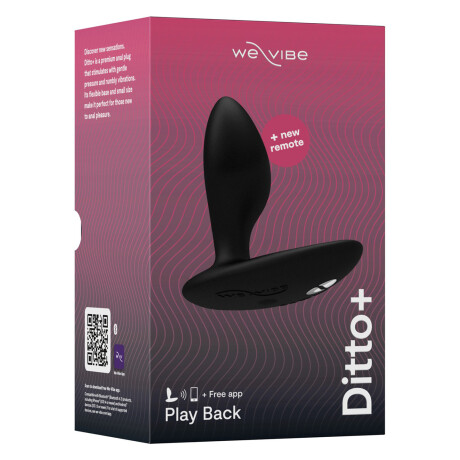 Plug Anal Vibrador We-Vibe Ditto+ Control App Negro