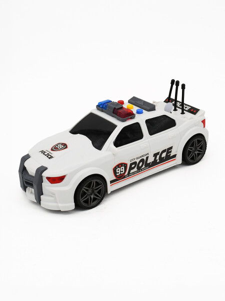 AUTO POLICIA CON LUCES NEGRO