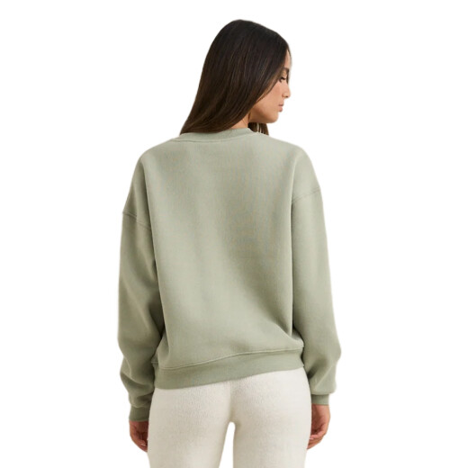 Buzo Rhythm Melia Crew Neck Fleece - Verde Buzo Rhythm Melia Crew Neck Fleece - Verde