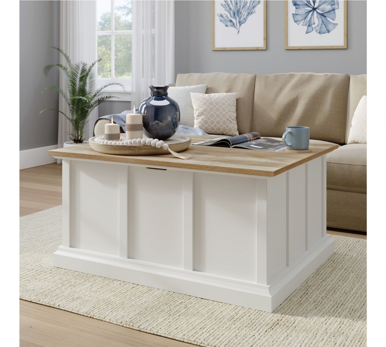 Mesa Ratona con Almacenamiento - Sauder - Linea Cottage Road 