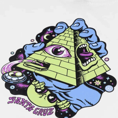 Remera Santa Cruz Knibbs Invasion Blanco